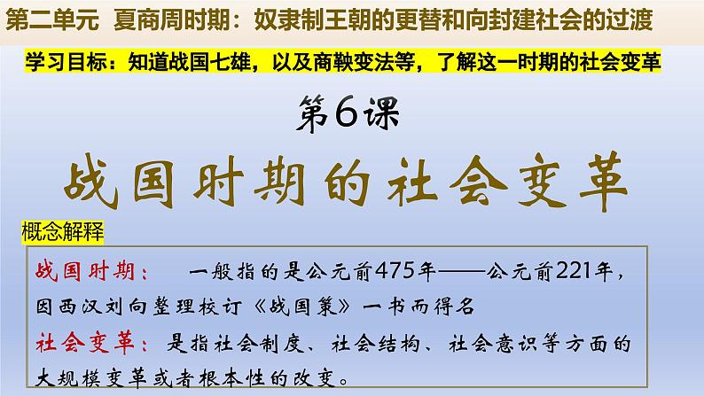 义务教育统编2024年版七年级历史上册第6课_战国时期的社会变革【课件】02