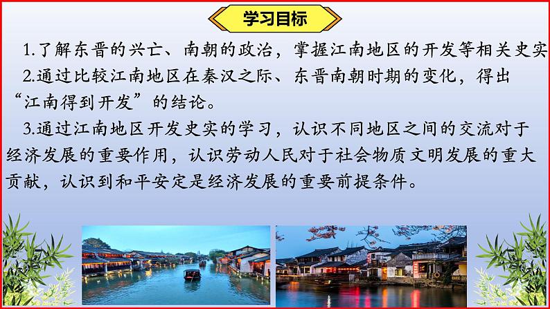 义务教育统编2024年版七年级历史上册第18课_东晋南朝政治和江南地区开发【课件】第3页