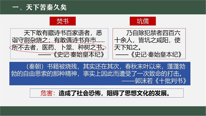 统编版七年级历史上学期第10课《秦末农民大起义》课件第6页