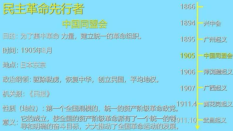 人教部编版历史八年级上册第三单元 孙中山与辛亥革命专题复习课件第8页