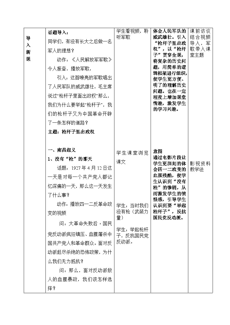 人教部编版历史八年级上册第16课 毛泽东开辟井冈山道路教案第3页