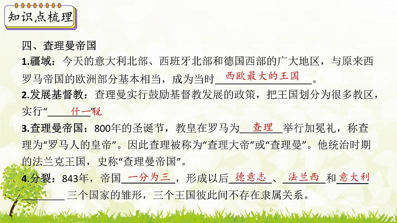 新课堂探索课件  部编版历史9年级上册 第7课 基督教的兴起和法兰克王国第6页