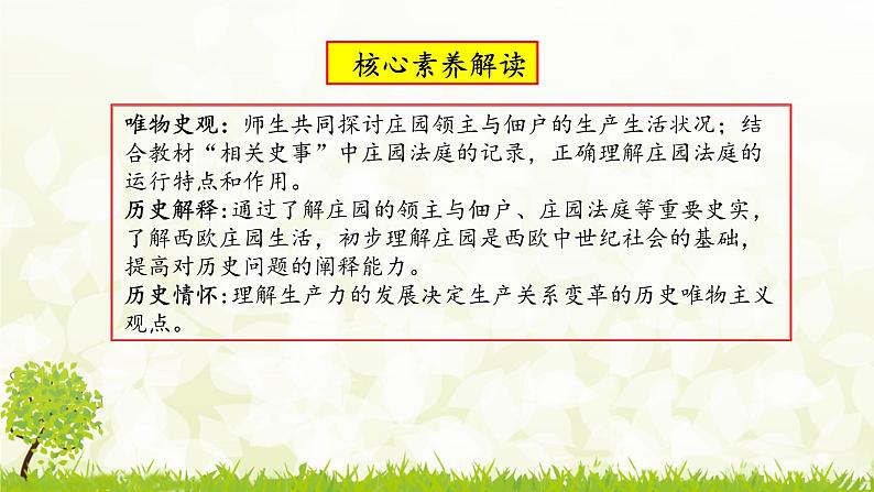 新课堂探索课件  部编版历史9年级上册 第8课 西欧庄园02