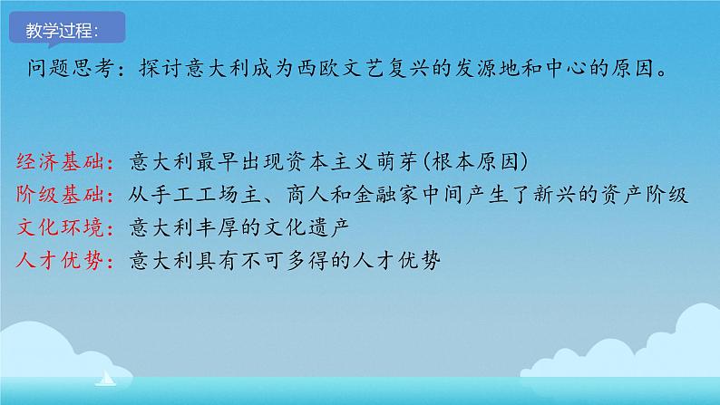 初中历史人教版九 年级上册第14课 文艺复兴运动 课件第5页