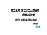 最新人教部编版九下历史第二单元第6课工业化国家的社会变化（课件）