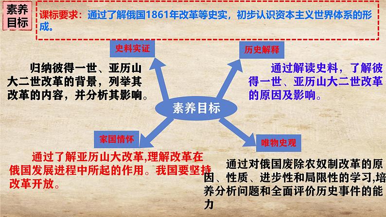 初中历史人教版九 年级下册第2课 俄国的改革 课件第3页