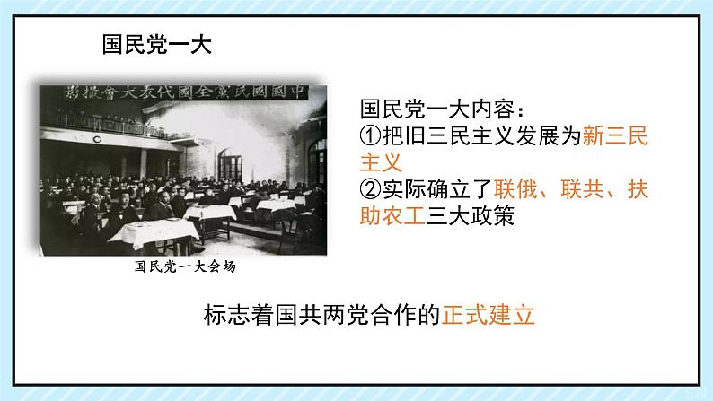 初中历史人教版八年级上册第15课 国共合作与北伐战争 课件第7页