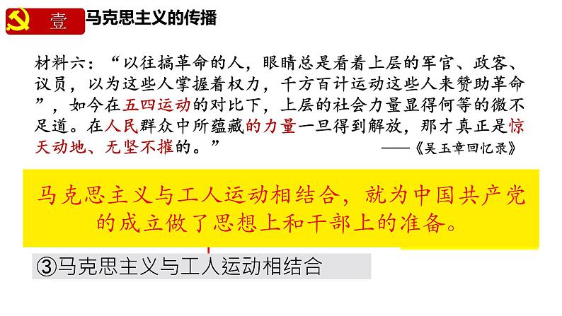 初中历史人教版八年级上册第14课 中国共产党诞生 课件第8页