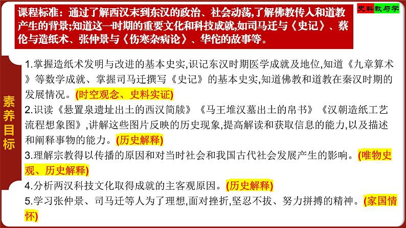 人教版（2024)七年级上册历史第15课 秦汉时期的科技与文化 【课件】第3页