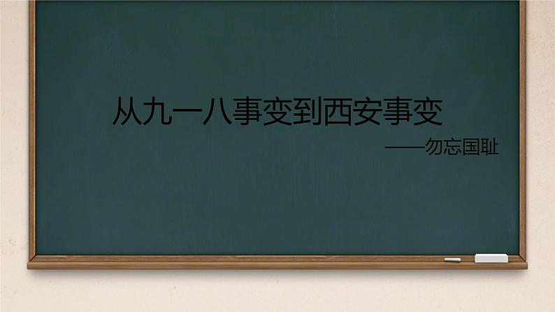 初中历史人教版八年级上册第18课 从九一八事变到西安事变 课件第1页