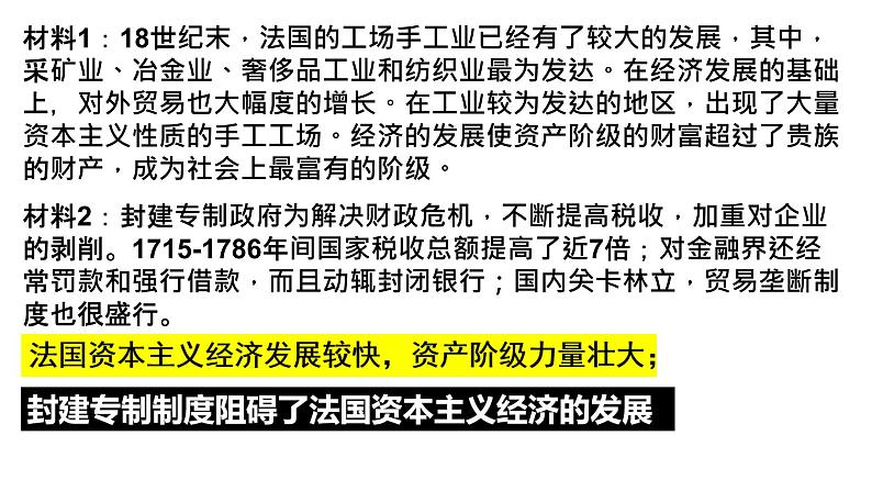 初中历史人教版九年级上册第19课 法国大革命和拿破仑帝国 课件第6页