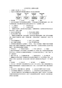 江苏省沛县第五中学2024-2025学年九年级上学期11月期中历史试题