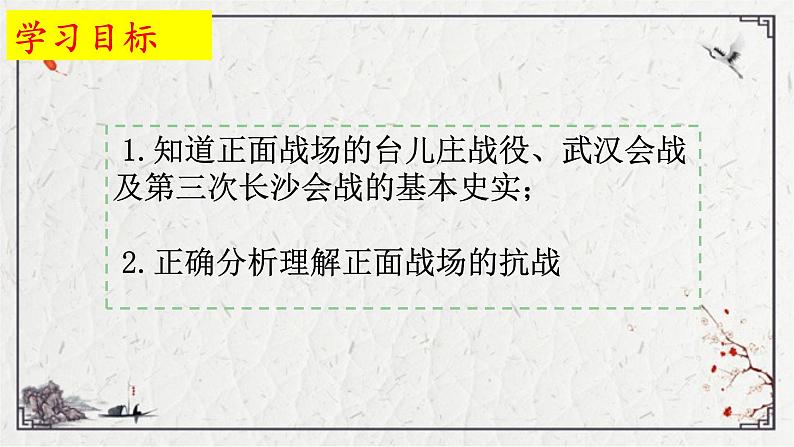 初中历史人教版八年级上册第20课 正面战场的抗战 课件第2页