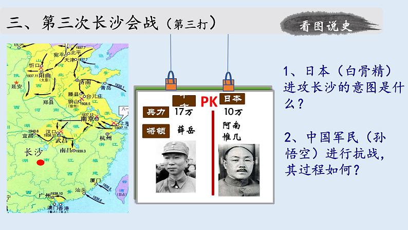 初中历史人教版八年级上册第20课 正面战场的抗战 课件第7页