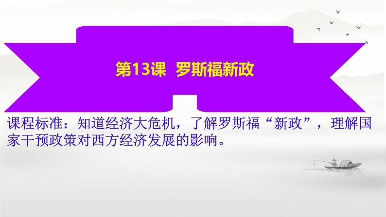 初中历史人教版九年级下册第13课 罗斯福新政 课件第2页