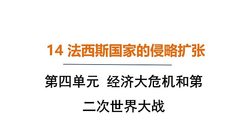 4.14 法西斯国家的侵略扩张（课件）- 2024-2025学年统编版九年级历史下册第1页