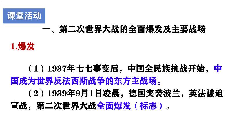 初中历史人教版九年级下册第15课 第二次世界大战 课件05