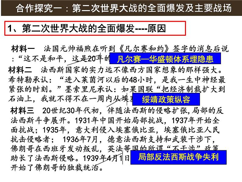 初中历史人教版九年级下册第15课 第二次世界大战 课件05