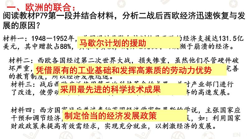 初中历史人教版九年级下册第17课 二战后资本主义的新变化 课件第4页