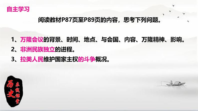 初中历史人教版九年级下册第19课 亚非拉国家的新发展 课件第5页