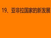 初中历史人教版九年级下册第19课 亚非拉国家的新发展 课件