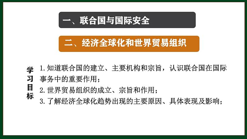 初中历史人教版九年级下册第20课 联合国与世界贸易组织 课件04