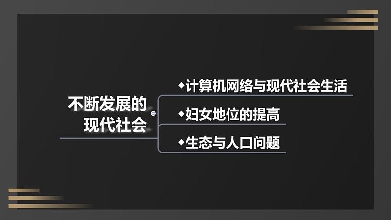 初中历史人教版九年级下册第22课 不断发展的现代社会 课件03