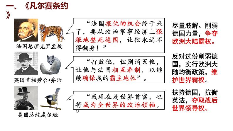 3.10《凡尔赛条约》和《九国公约》 课件 2024-2025学年统编版九年级历史下册第6页