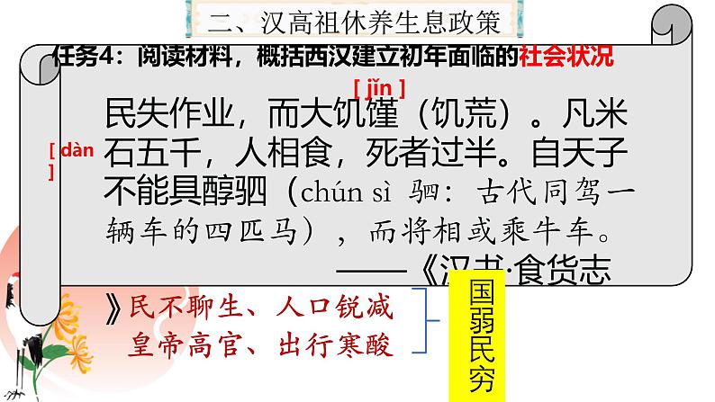 部编 2024版历史七年级上册第11课西汉建立和“文景之治”【课件】第6页