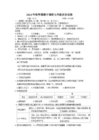 江苏省盐城市盐城经济技术开发区2024-2025学年九年级上学期11月期中历史试题