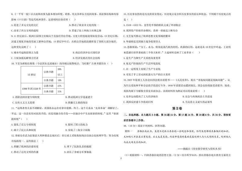 初2022级 历史试题第2页