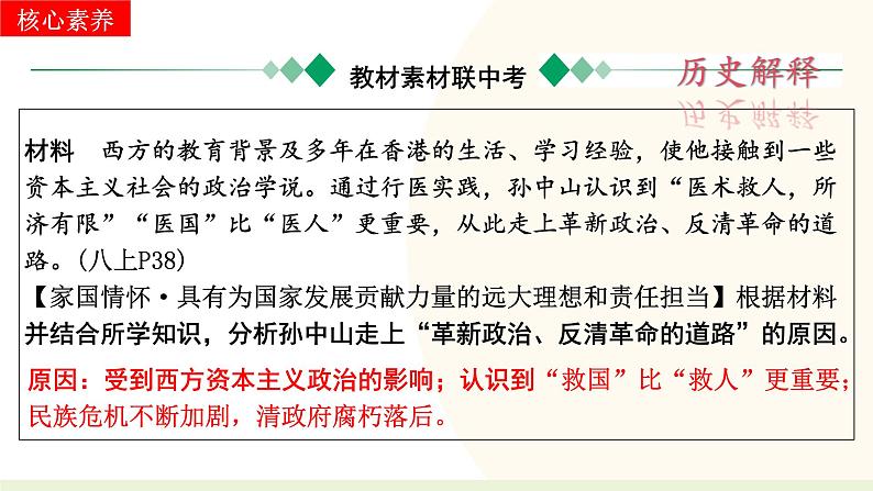 2025年中考历史一轮复习讲练测（课件）专题09 资产阶级民主革命与中华民国的建立（含答案）第8页