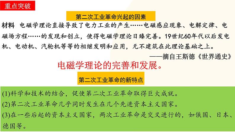 2025年中考历史一轮复习讲练测（课件）专题24 第二次工业革命和近代科学文化（含答案）第7页