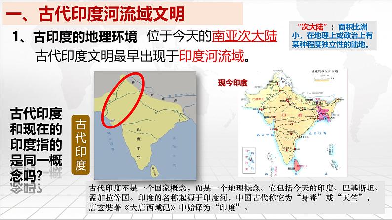 部编版历史九年级上册第一单元第3课 古代印度【课件】第3页