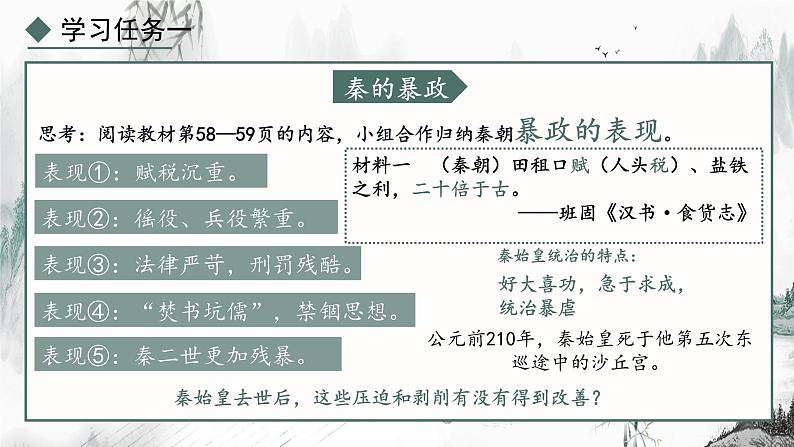 人教版（2024）七年级历史上册第10课秦末农民大起义精品课件第8页