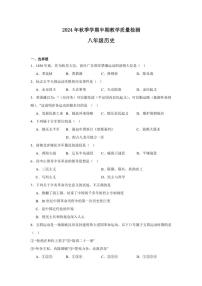 贵州省毕节市金沙县多校2024～2025学年八年级(上)期中历史试卷(含答案)