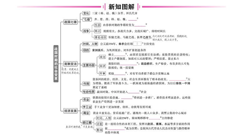 初中历史新人教版七年级上册第二单元第六课 战国时期的社会变革作业课件2024秋第2页