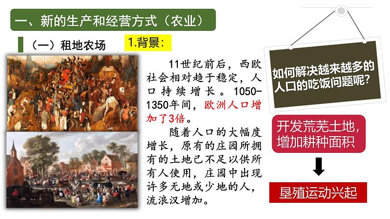 部编版历史九年级上册第五单元 第十三课西欧经济和社会的发展【课件】第6页