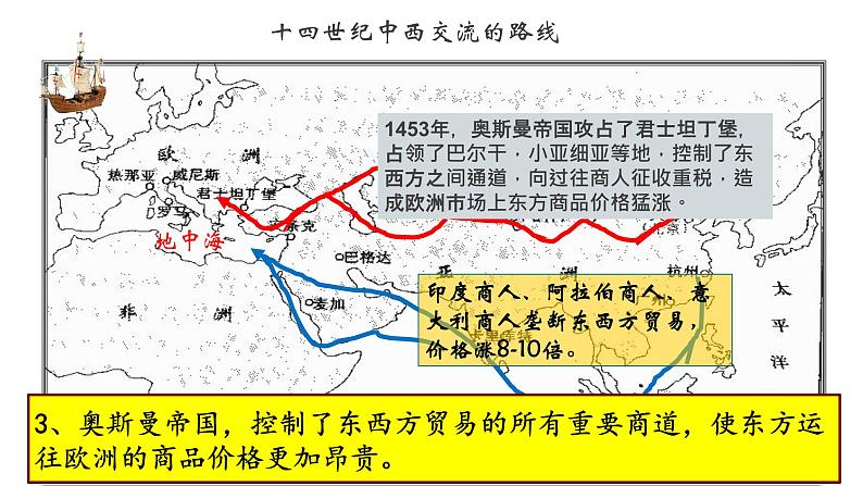 部编版历史九年级上册第五单元 第十五课探寻新航路【课件】第7页