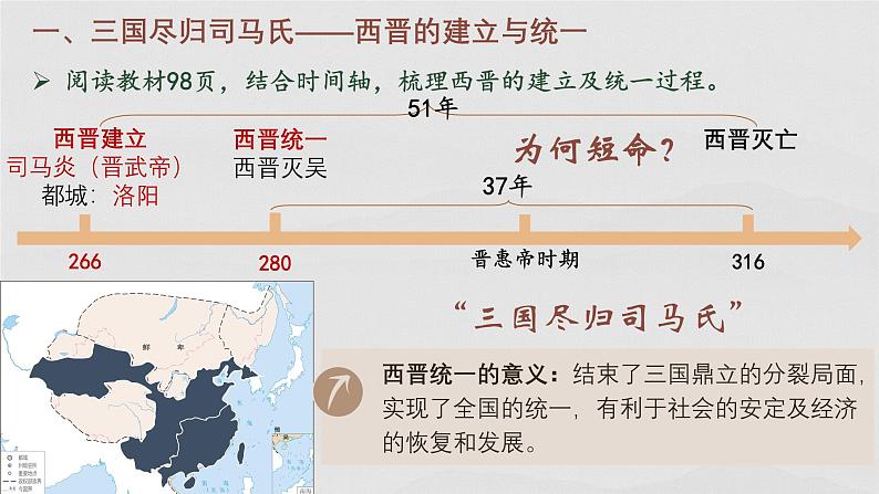 统编版七年级历史上册第17课《西晋的短暂统一和北方各族的的内迁》教学课件第4页