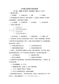 河南省信阳市新县2024-2025学年九年级上学期期中质量监测历史试卷