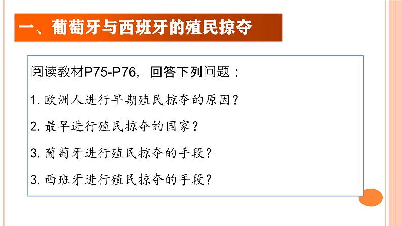 部编版历史九年级上册第五单元第十六课早期殖民掠夺【课件】第4页