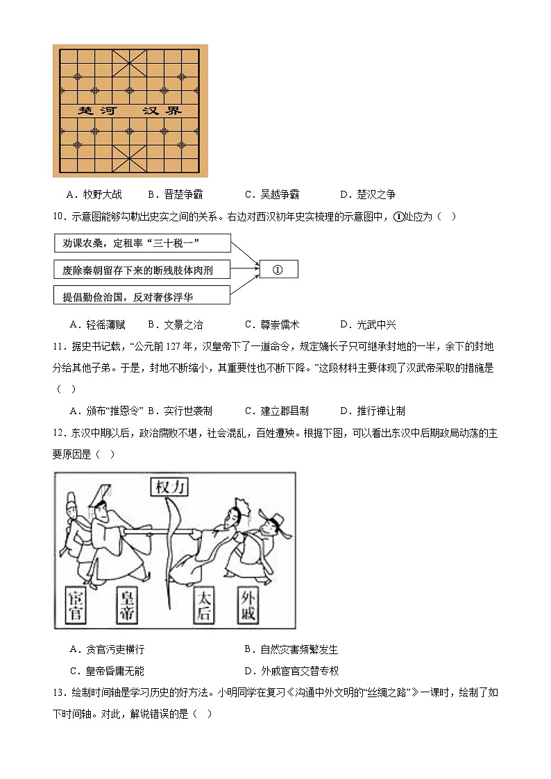 七年级历史上学期期末测试卷（测试范围1-20课）-【新思维新考法】2024-2025学年七年级历史上学期期中期末复习集训（统编版2024）-A4第3页