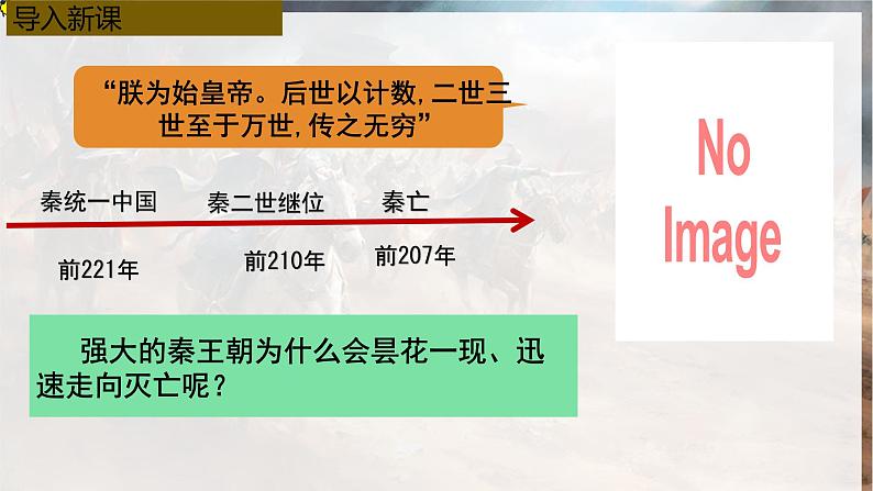 初中  历史  人教版（2024）  七年级上册第10课 秦末农民大起义 课件第1页