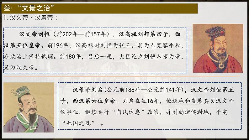 初中  历史  人教版（2024）  七年级上册第12课 大一统王朝的巩固 课件第1页