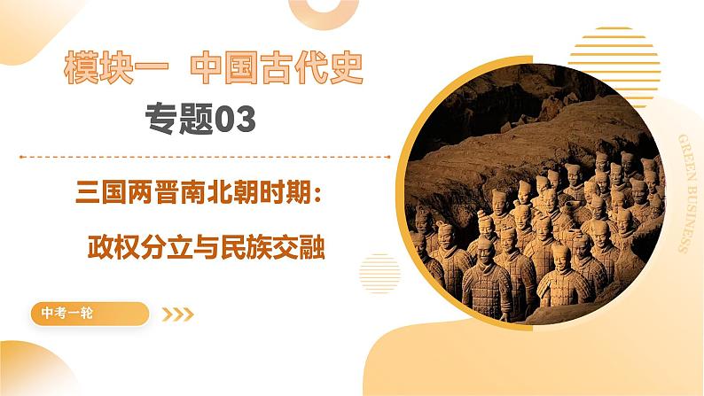 专题03 三国两晋南北朝时期：政权分立与民族交融（课件）-2025年中考历史一轮复习（湖南专用）第1页