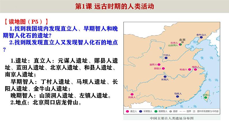 期末复习核心考点一遍过：七年级上册教材问题解答 课件【读地图、想一想、材料研读、课后活动】第2页