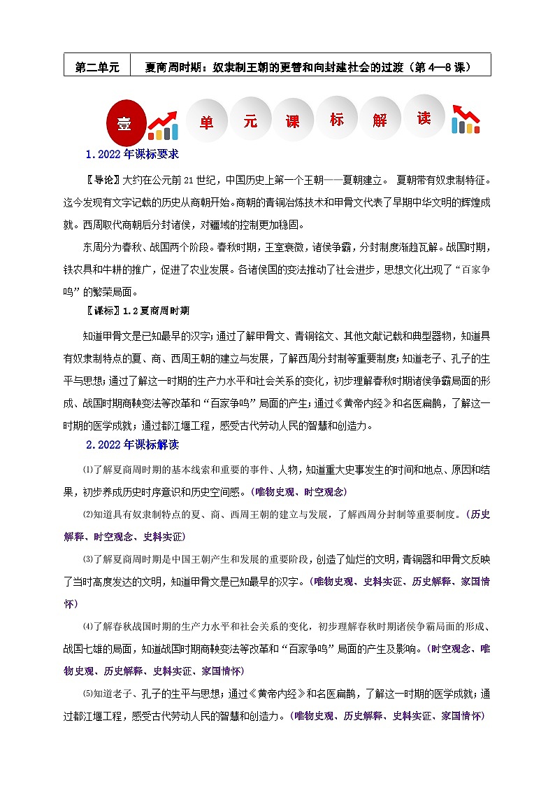 部编版历史七年级上册 第4课 夏商西周王朝的更替【教学设计】第1页