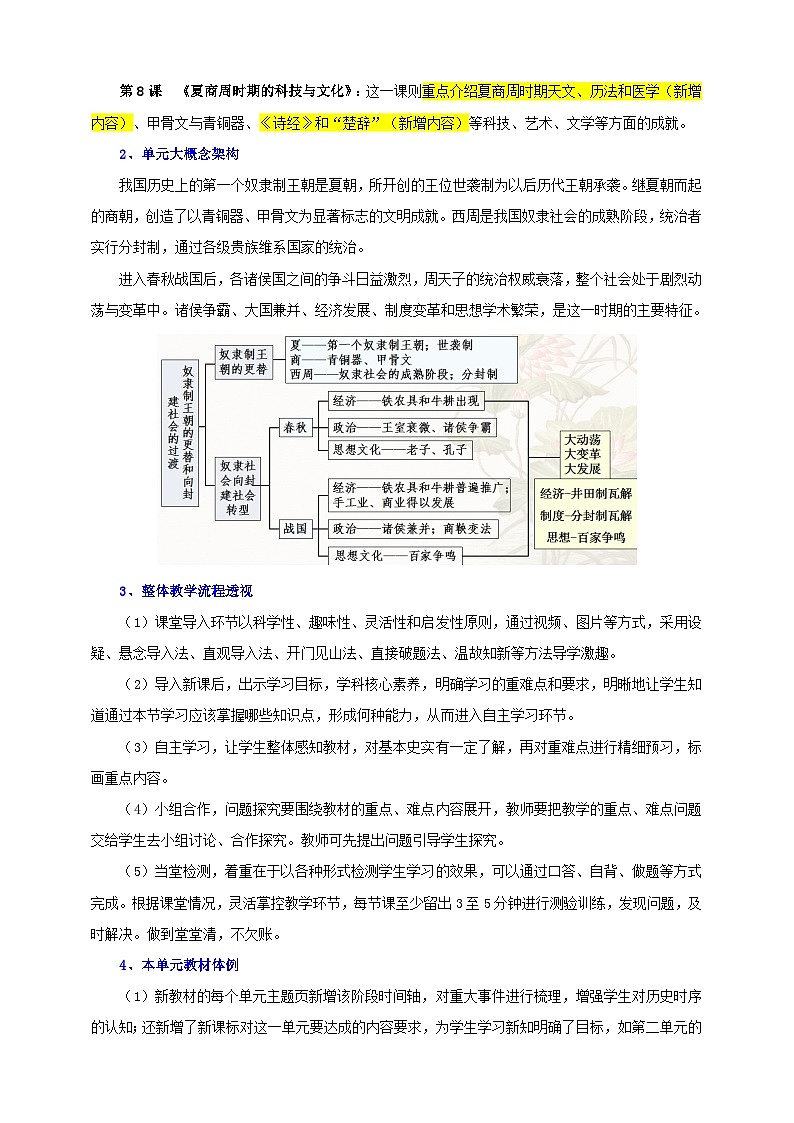 部编版历史七年级上册 第4课 夏商西周王朝的更替【教学设计】第3页