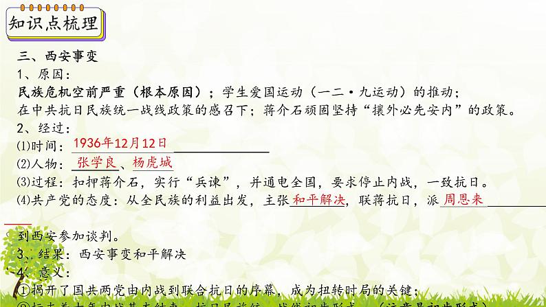 新课堂探索课件  部编版历史8年级上册 第18课 从九一八事变到西安事变第7页